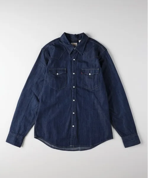 Мужская рубашка в стиле вестерн Vintage Like Western Shirt Levi's темно-синяя