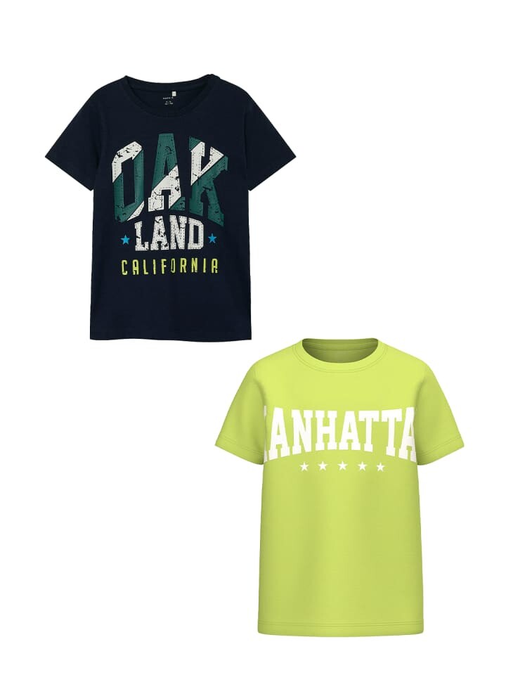 

Футболка name it, цвет blau/gelb