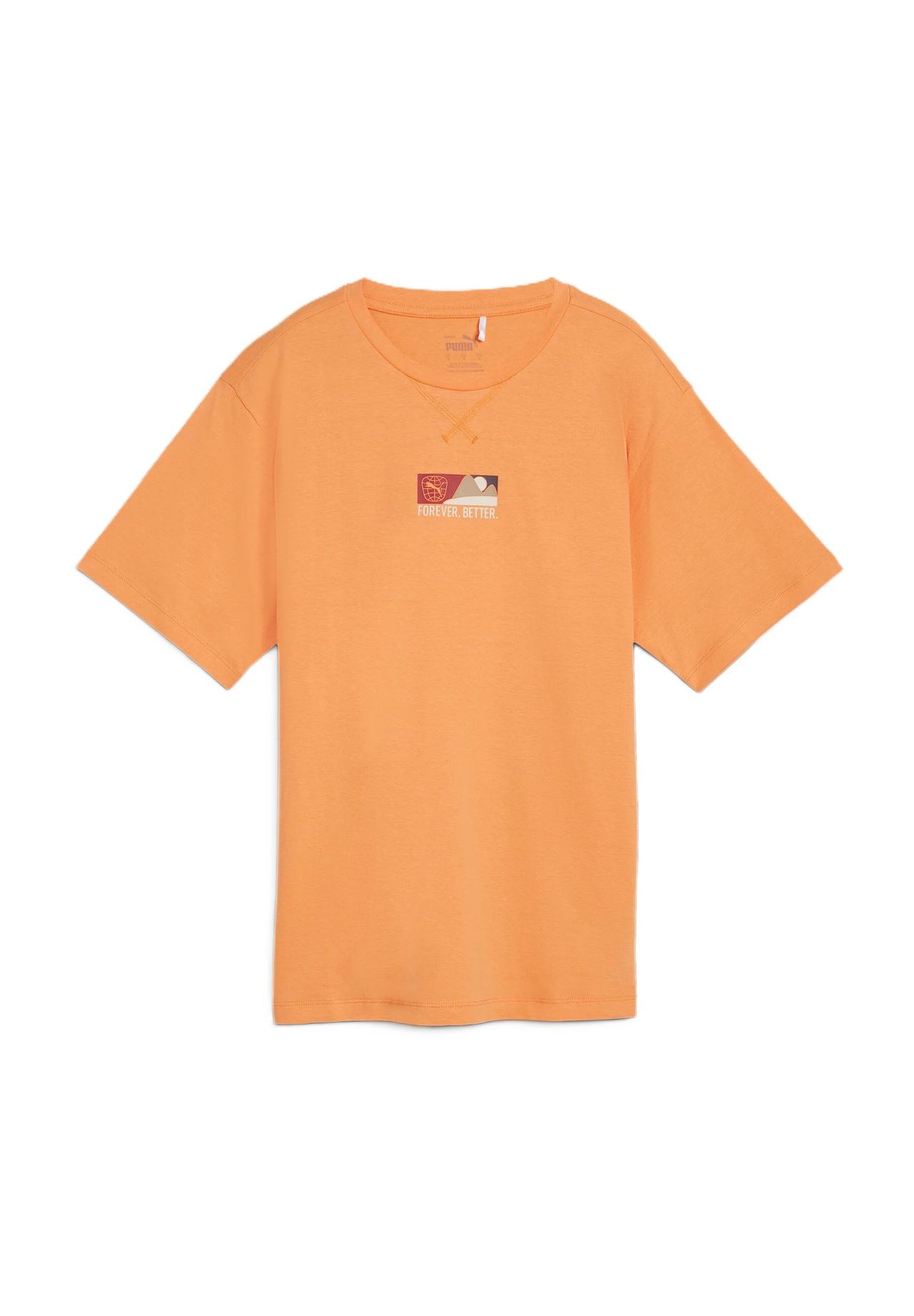 

Женская хлопковая футболка Better Sportswear PUMA, цвет 55 Bright Melon