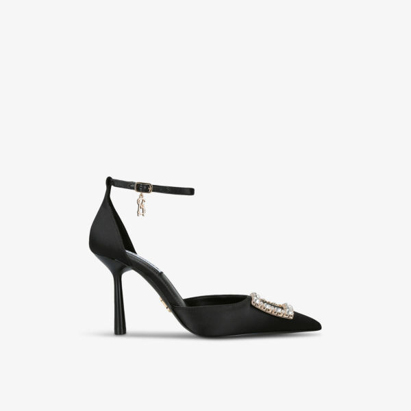 

Атласные босоножки на каблуке Accession Steve Madden, черный