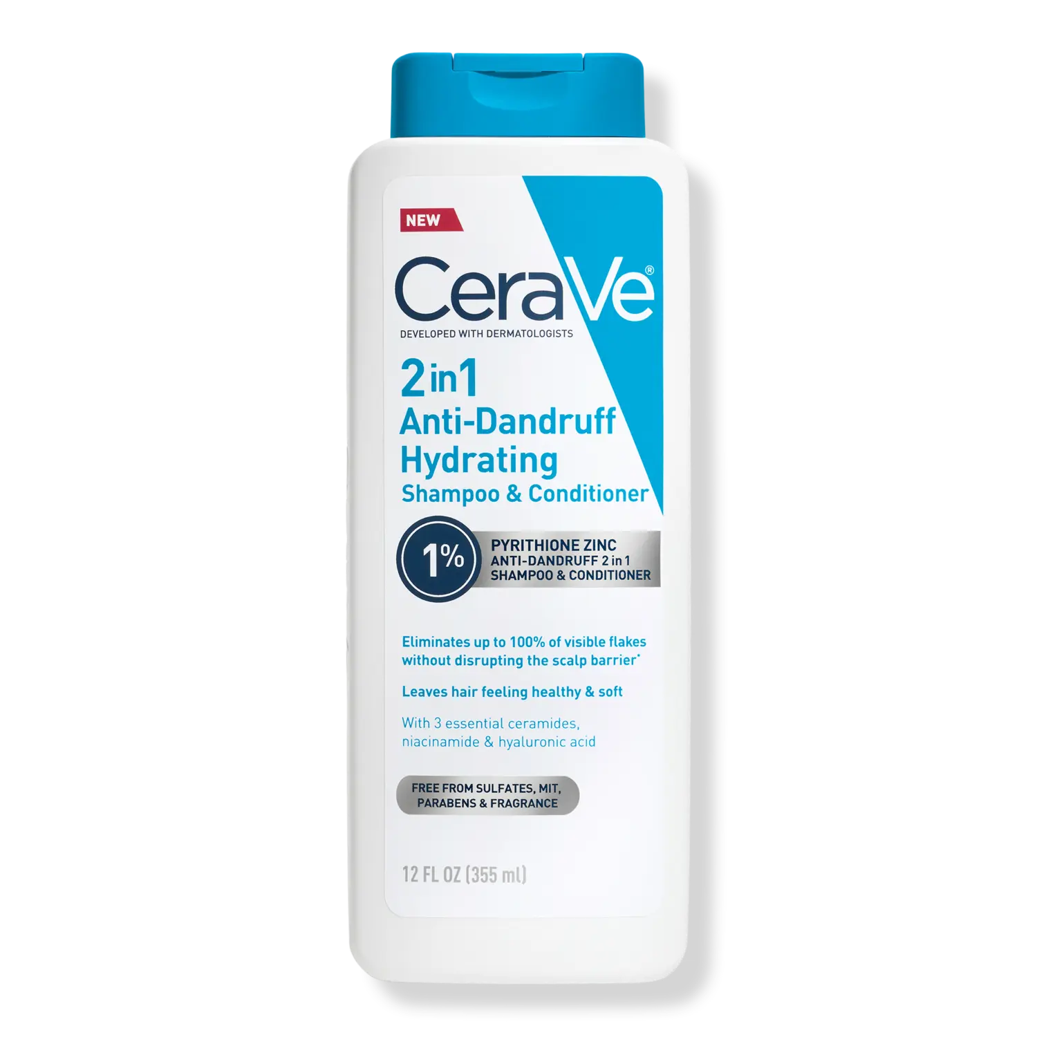 

Шампунь и кондиционер 2-в-1 против перхоти: увлажняющий. CeraVe