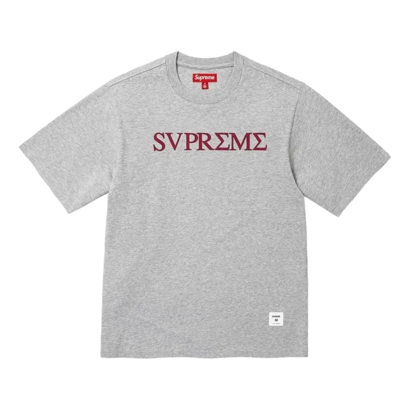 Футболка Supreme SS26 Greek S/S 'Heather Grey' SUP-SS26-290-GRY, серый