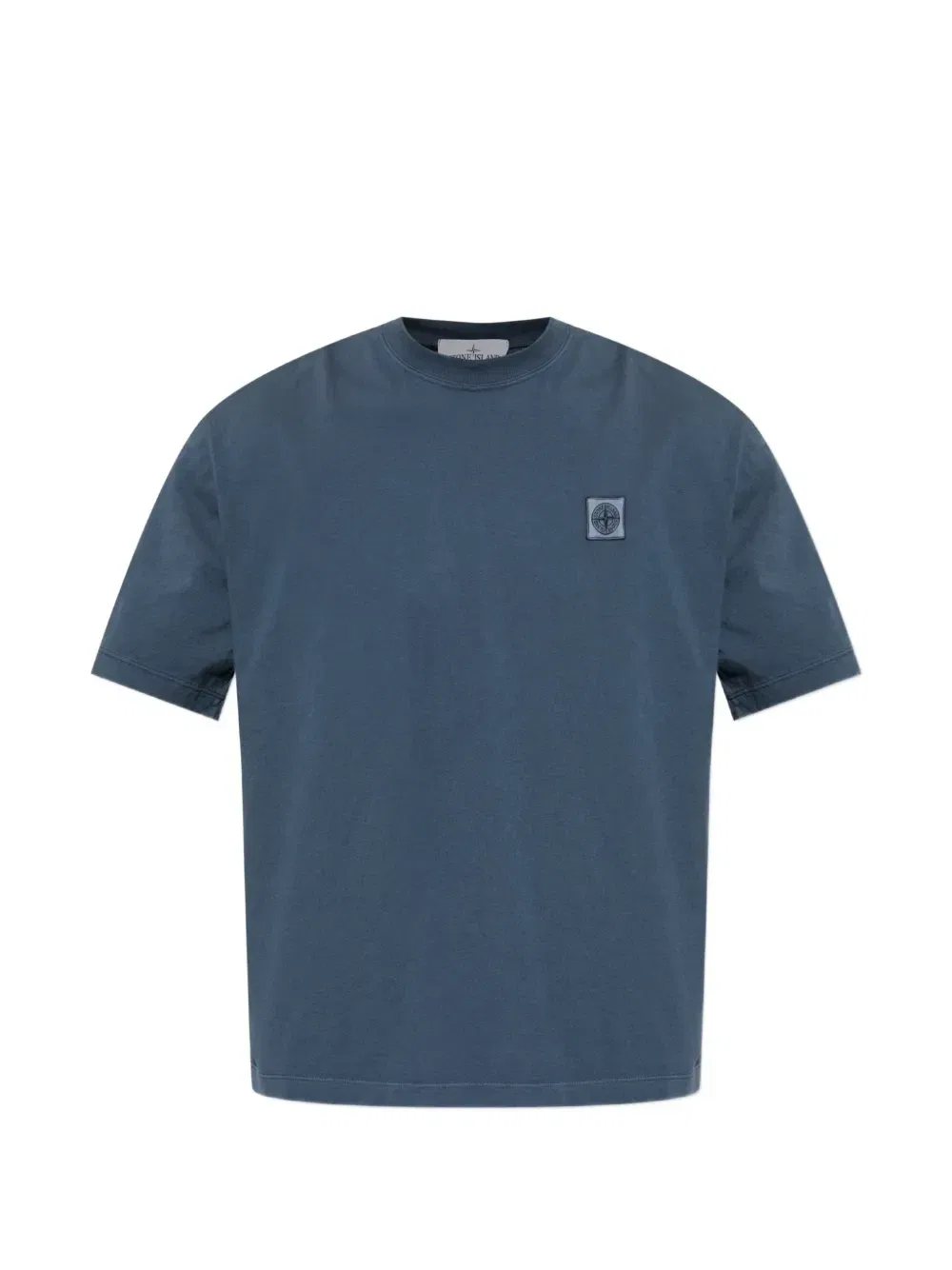 Футболка с логотипом-нашивкой Stone Island, синий
