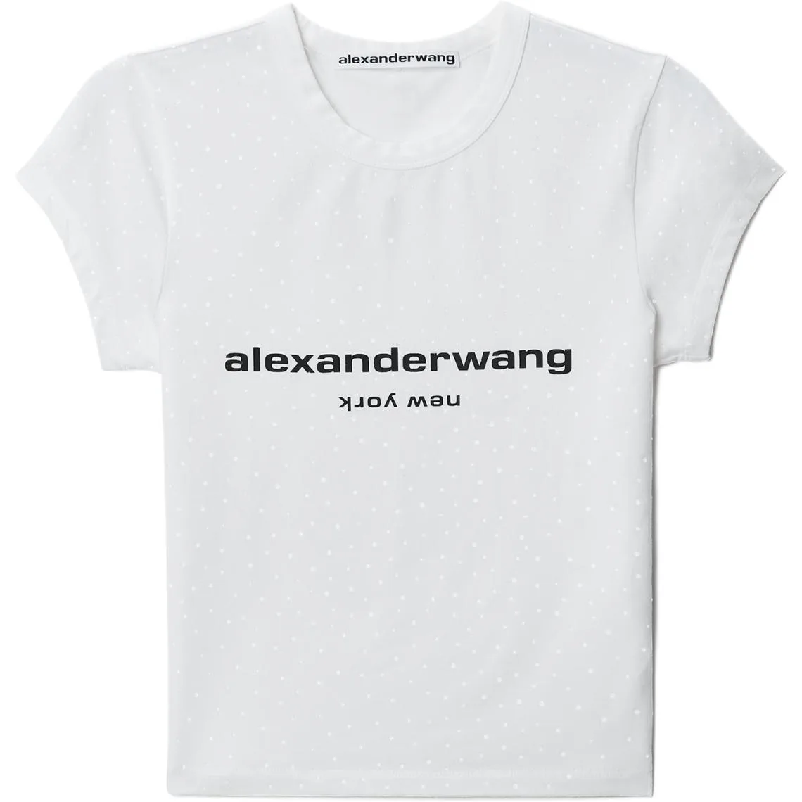 Футболка с принтом Alexander Wang, белый