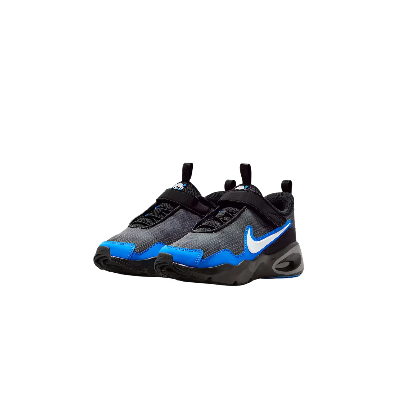 Детские кроссовки из искусственной кожи дышащие низкие Nike, Smoke Gray/Black/Blue Crystal/White — фото 4