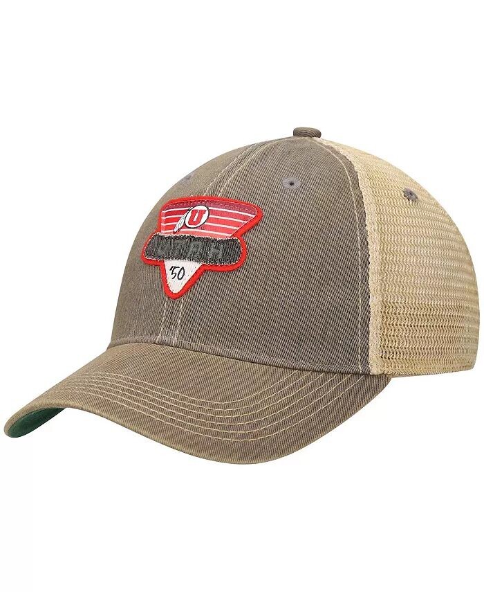 

Мужская серая кепка Utah Utes Legacy Point Old Favorite Trucker Snapback Legacy Athletic, серый