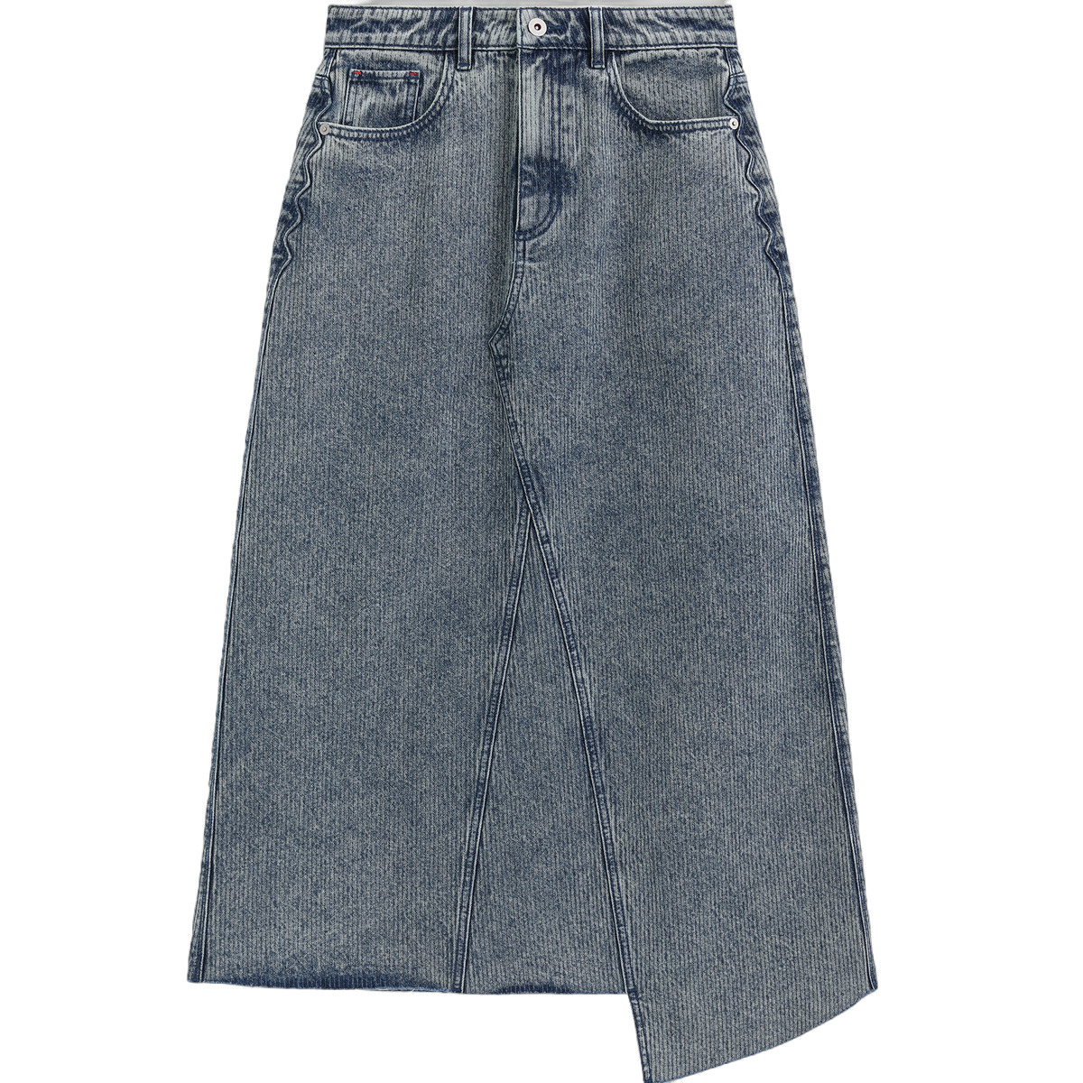 

Джинсовая длинная юбка для женщин, Medium, состаренная GAP, Medium Washed