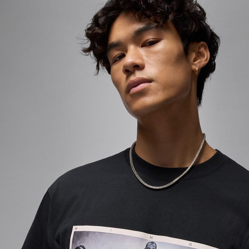 Футболка болельщика MJ NC Wings фото SS Crew Nike, черный — фото 4