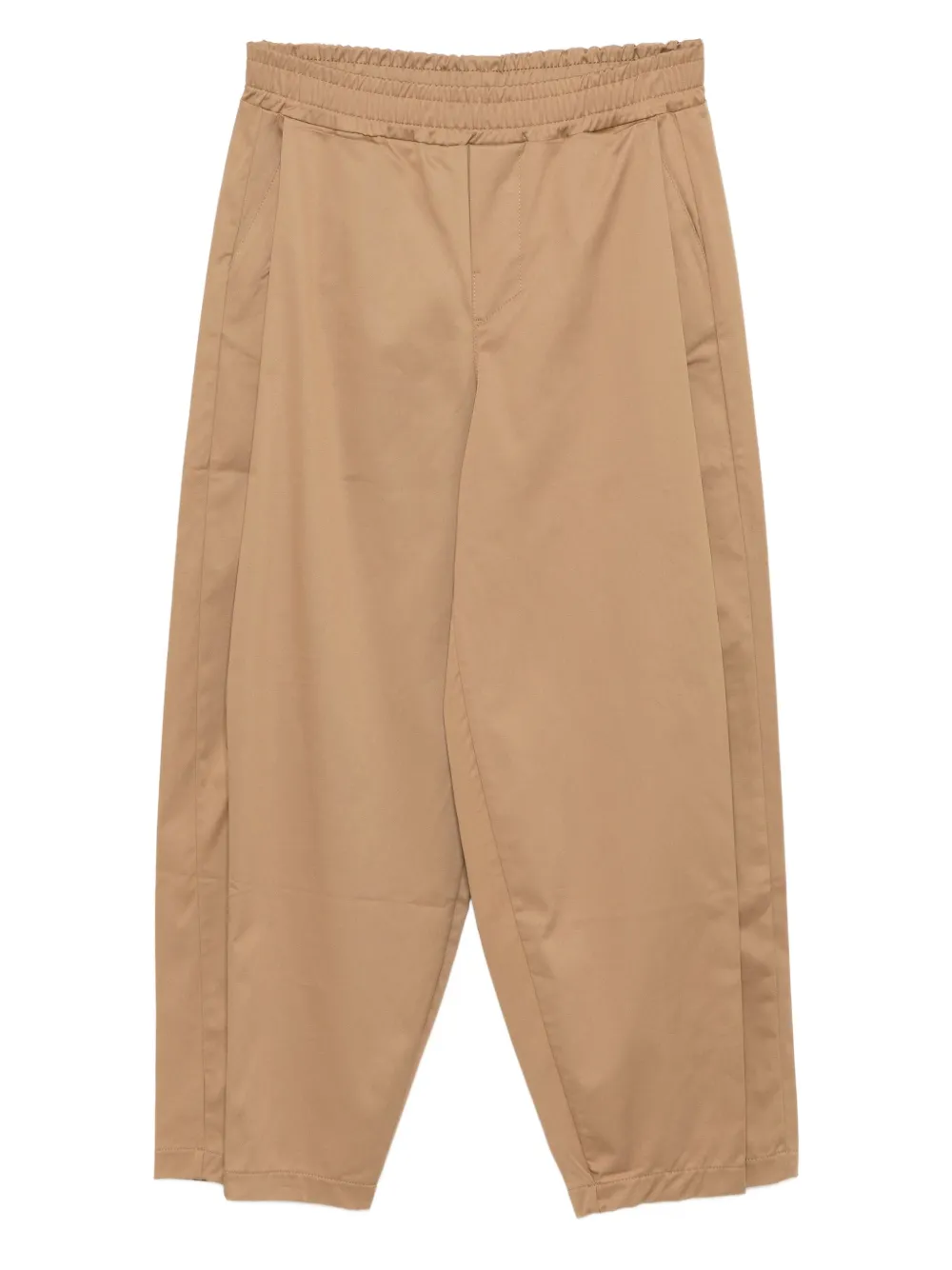 

Зауженные брюки с вышитым логотипом Msgm Kids, коричневый