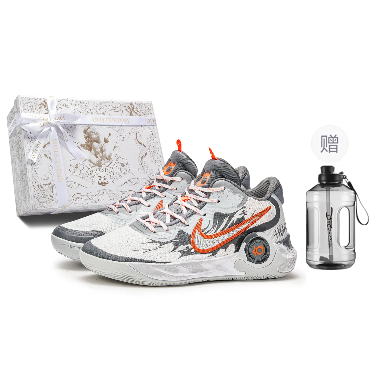 

Баскетбольные кроссовки KD Trey 5 IX Basketball Shoes Unisex Mid-Top Gray Nike