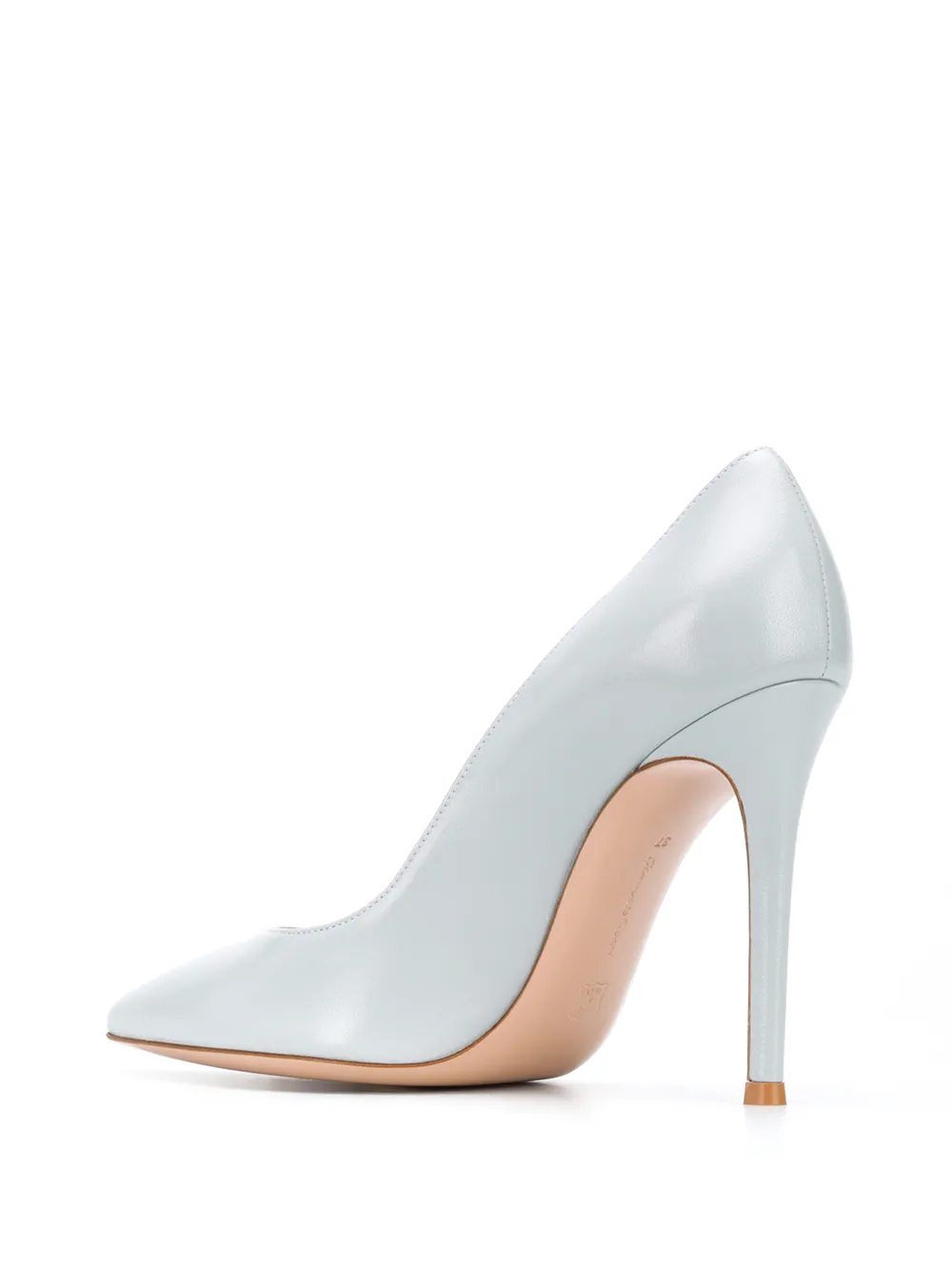 Туфли-лодочки с заостренным носком Gianvito Rossi, синий — фото 3