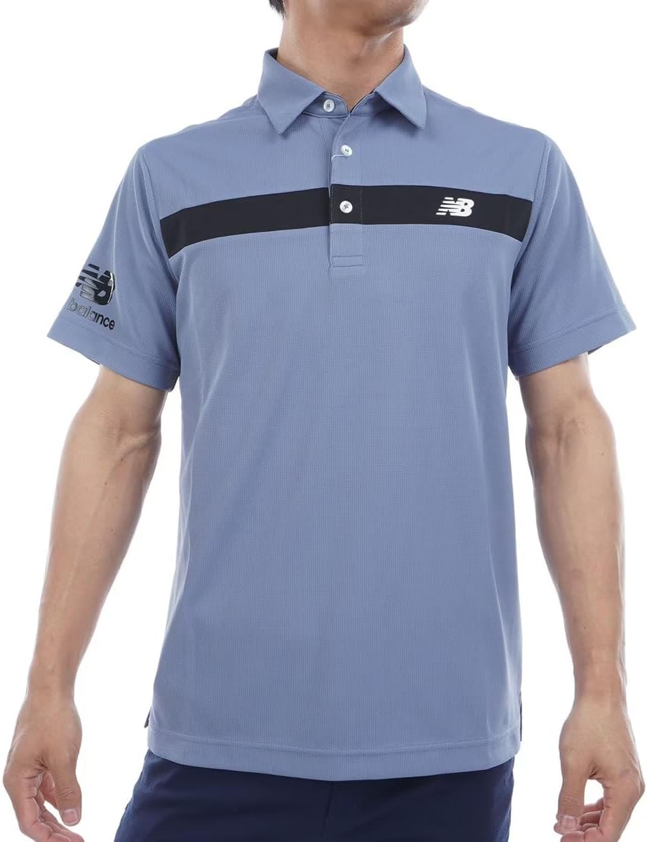 

Мужская поло-рубашка New Balance 012-5168008 с коротким рукавом (влагоотводящая, быстросохнущая, эластичная), синий