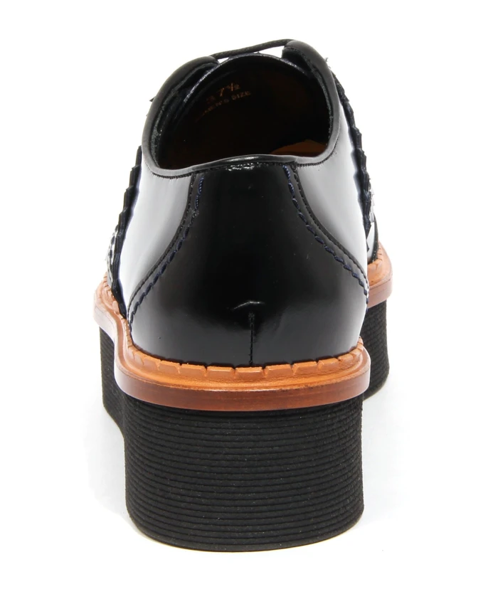 Синие туфли Francesina, изготовленные в Италии. Tod'S, черный — фото 4