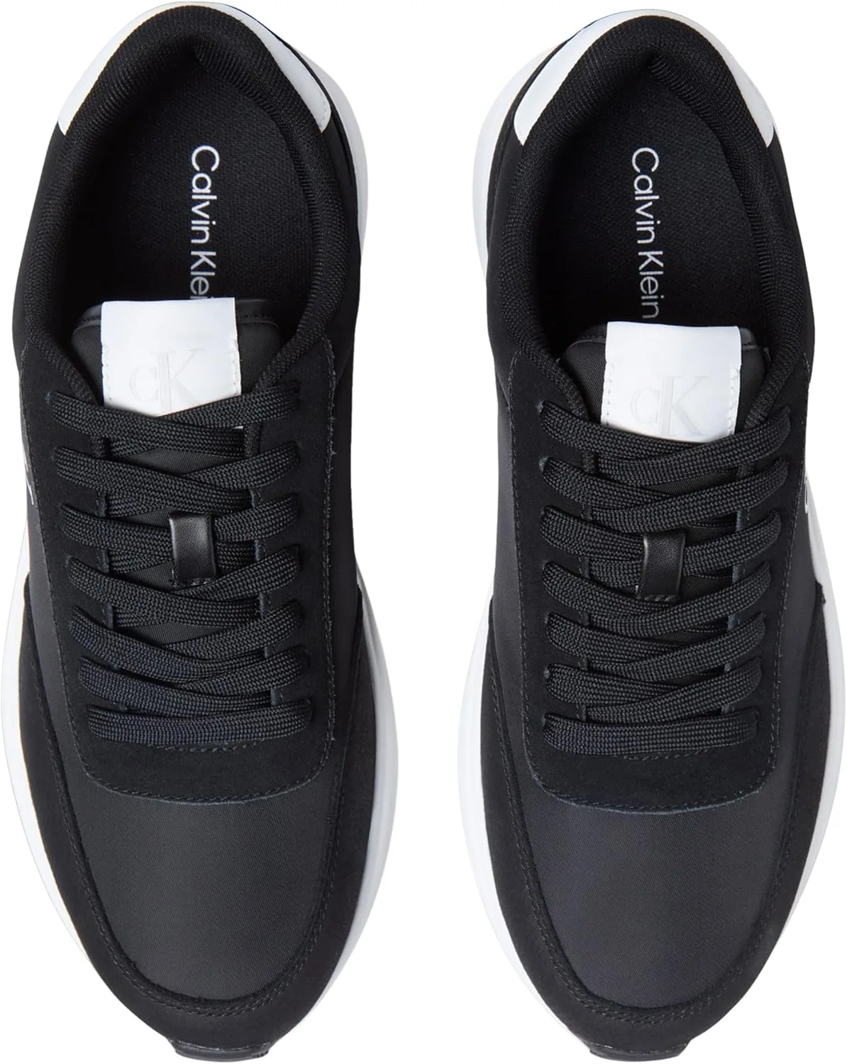 Мужские кроссовки Calvin Klein Athleisure Runner на шнуровке Ny-su Ym0ym01370 Low Top, белый/черный — фото 4