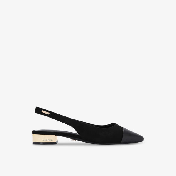 Туфли-Лодочки Amelia из искусственной кожи с открытой пяткой Carvela, черный