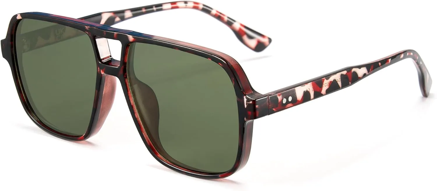 

Солнцезащитные очки-авиаторы Cyxus увеличенного размера для женщин. Модные очки с защитой от УФ-излучения для пляжа, музыкальных фестивалей и покупок. 1183, Green