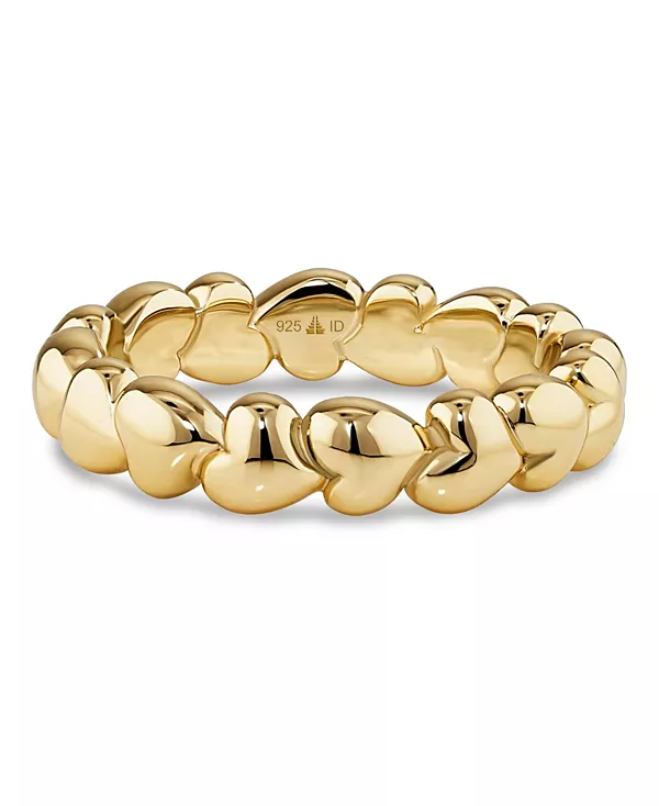 

Кольцо-Кольцо в форме сердца, позолоченное, из стерлингового серебра, размер Devata, gold