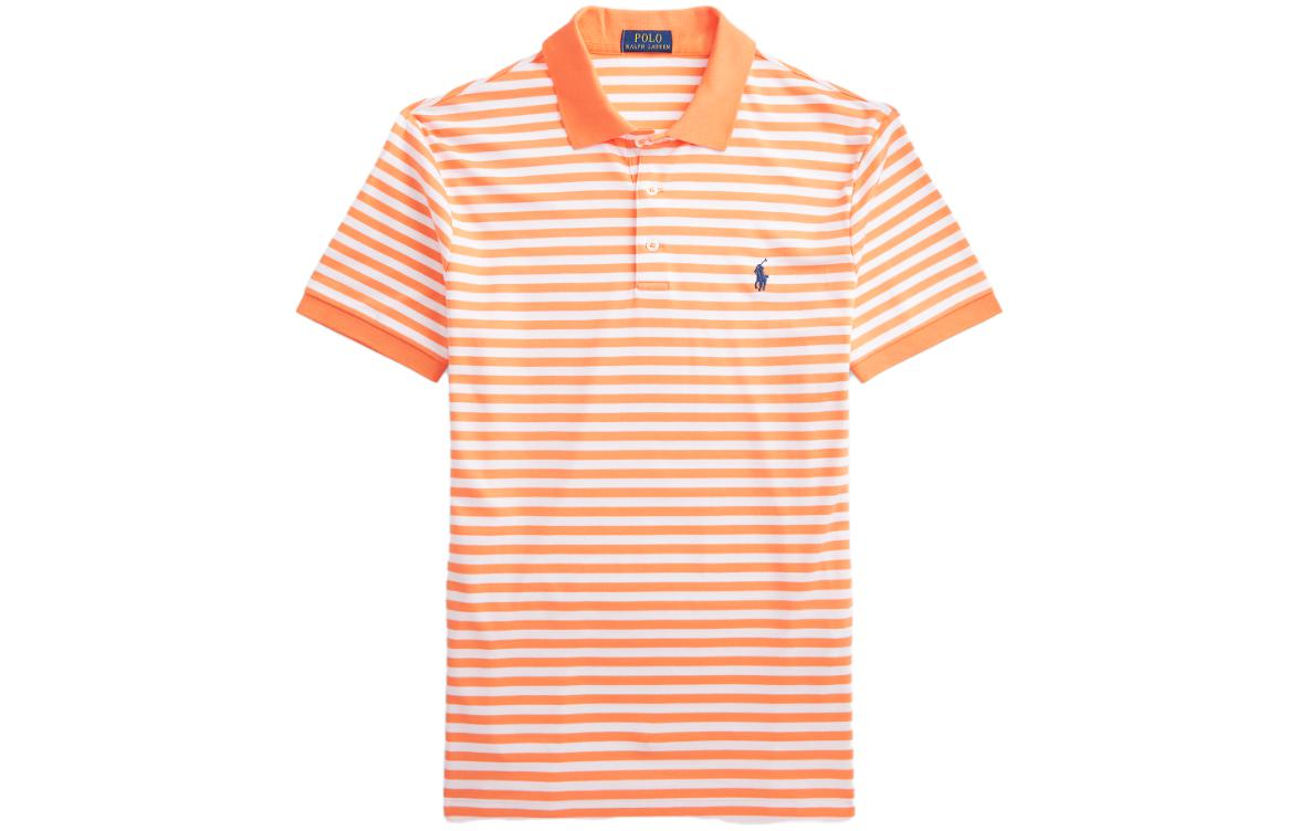 Футболка поло оранжевая Polo Ralph Lauren — фото 2