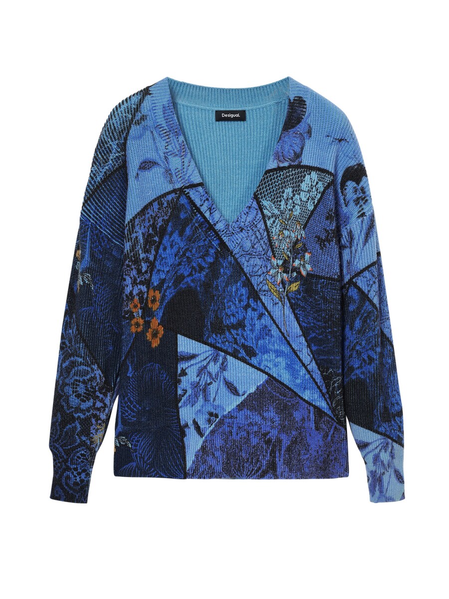 

Свитер Desigual, цвет Blue/Dark blue