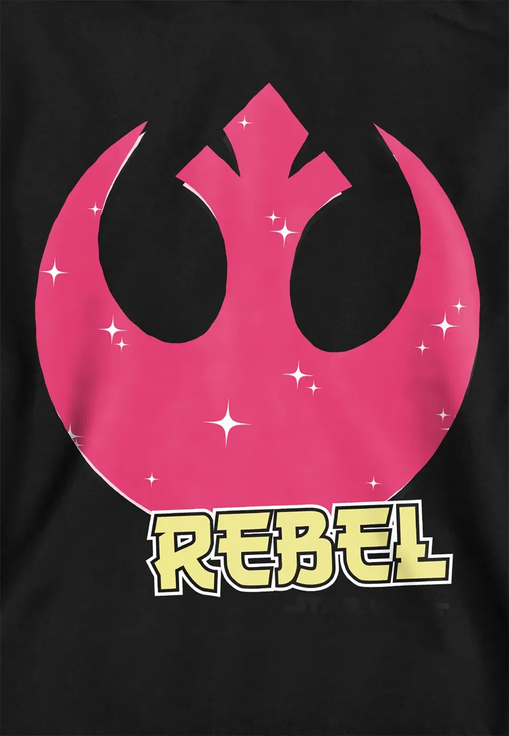 Детская худи Star Wars Rebel Manga Logo Disney, черный — фото 2