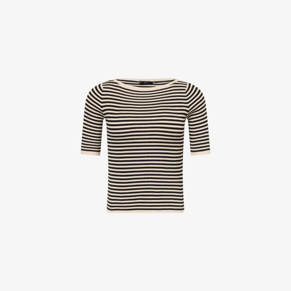 

Кофта Weekend Max Mara Waser из стрейч-трикотажа в полоску, бежевый