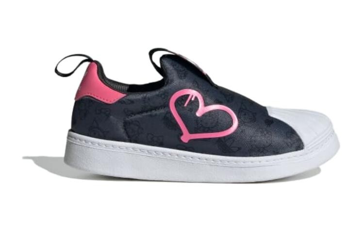 Adidas originals Superstar Series Kids Кроссовки для скейтбординга для детей, Black/Red — фото 2