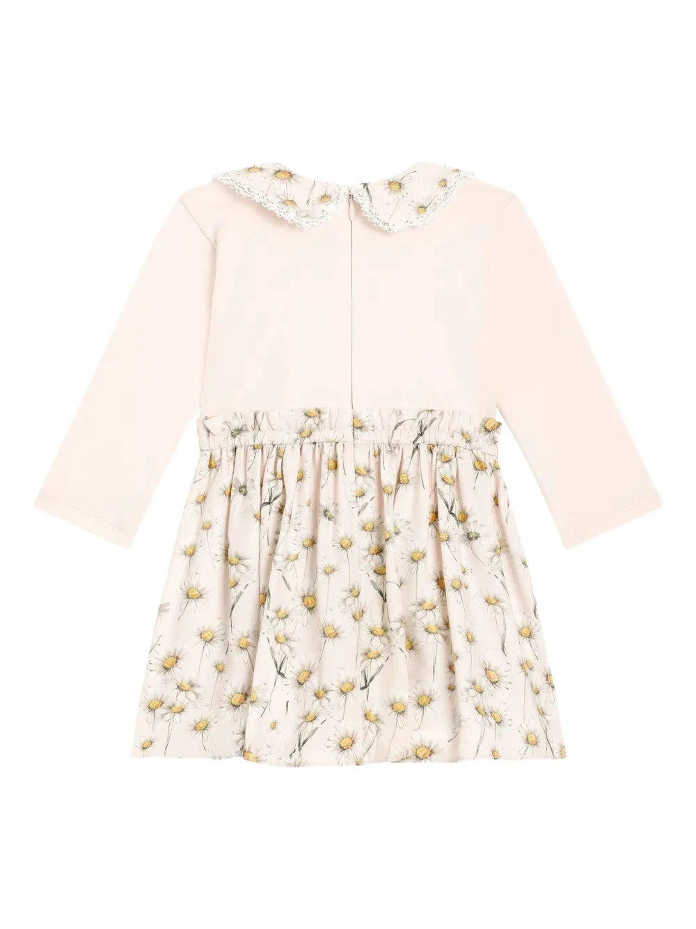 Платье с кружевом и цветочным принтом Dolce & Gabbana Kids, нейтральный — фото 2
