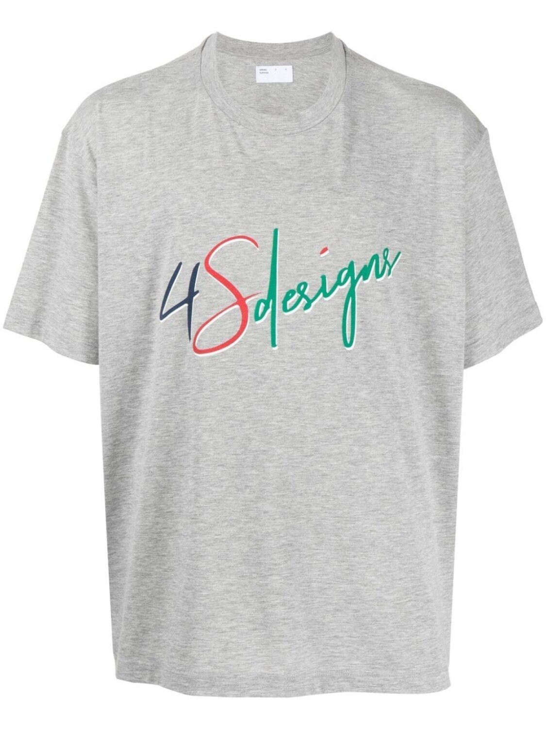 

4SDESIGNS футболка с логотипом, серый