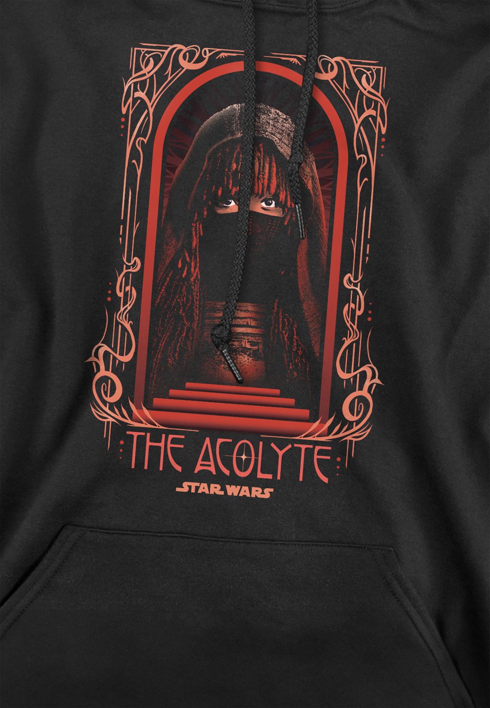 

Толстовка с капюшоном THE ACOLYTE ART DECO MASKED PRINT Star Wars, черный