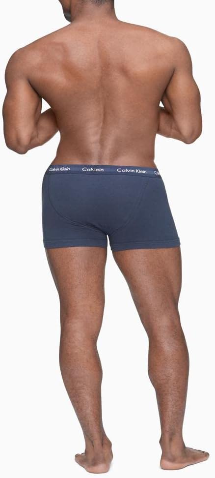 Мужские боксеры Calvin Klein из хлопка и эластичного материала, комплект из 5 пар, 3 Blue Shadow, 2 Cobalt — фото 3