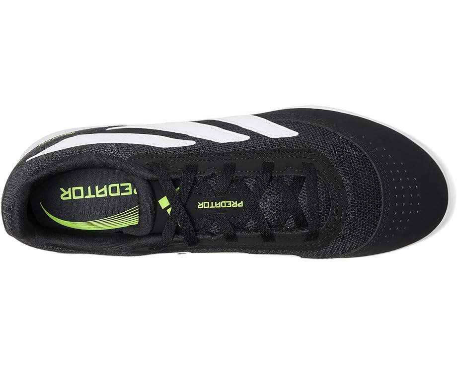 Кроссовки adidas Predator Club Indoor Soccer Cleats, цвет Black/White/Lucid Lemon — фото 2