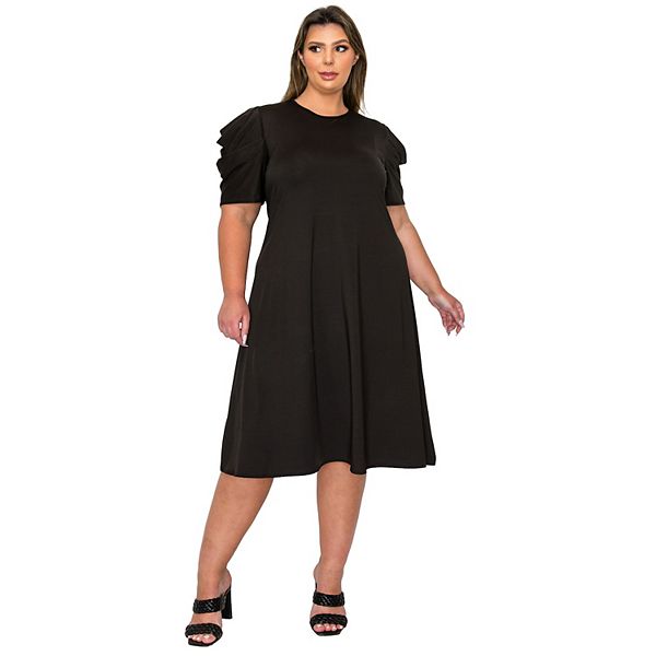 

Платье Aleyna flare plus size L I V D, Black
