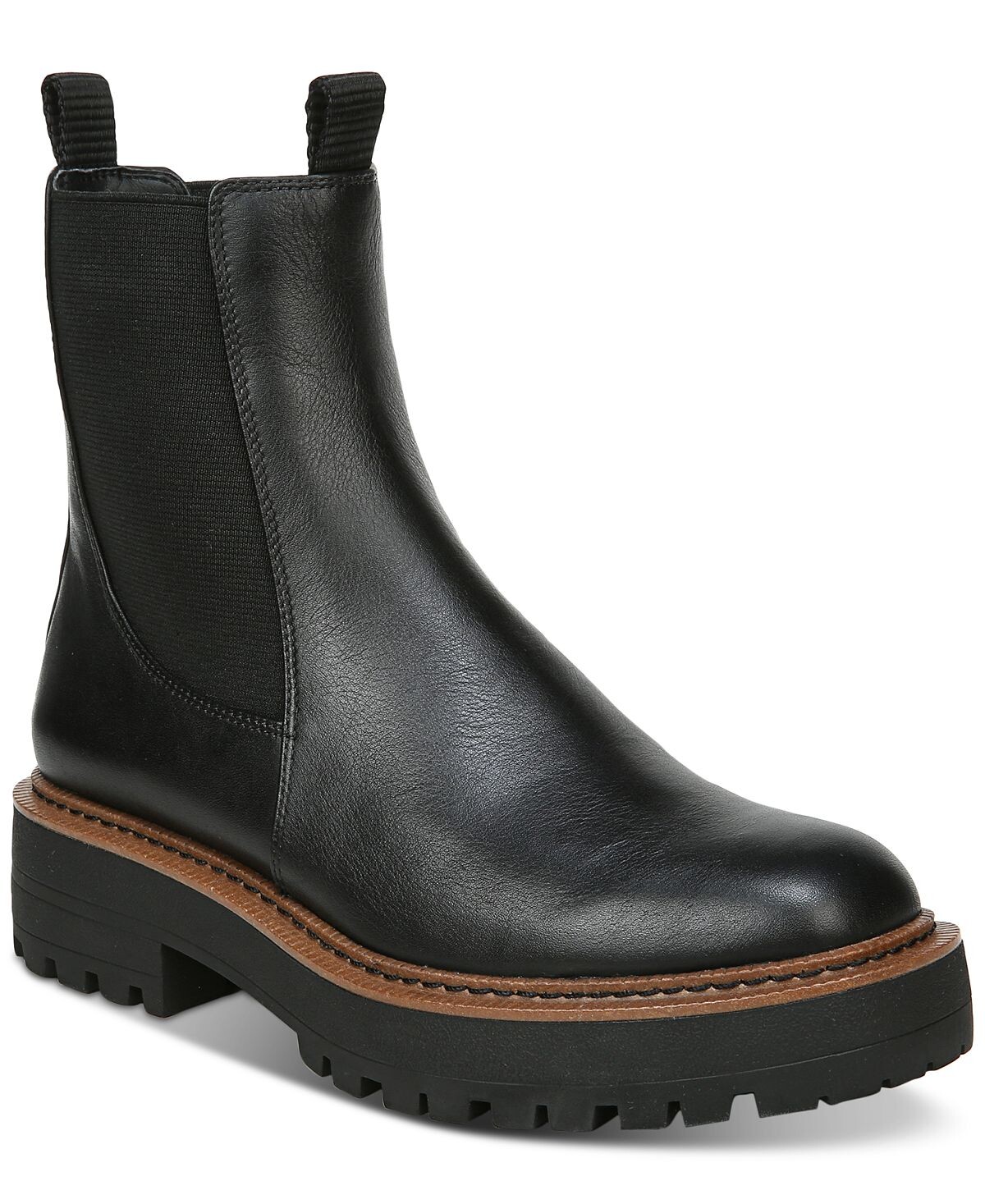 Женские ботильоны челси Laguna с Lug-Sole Sam Edelman, черный