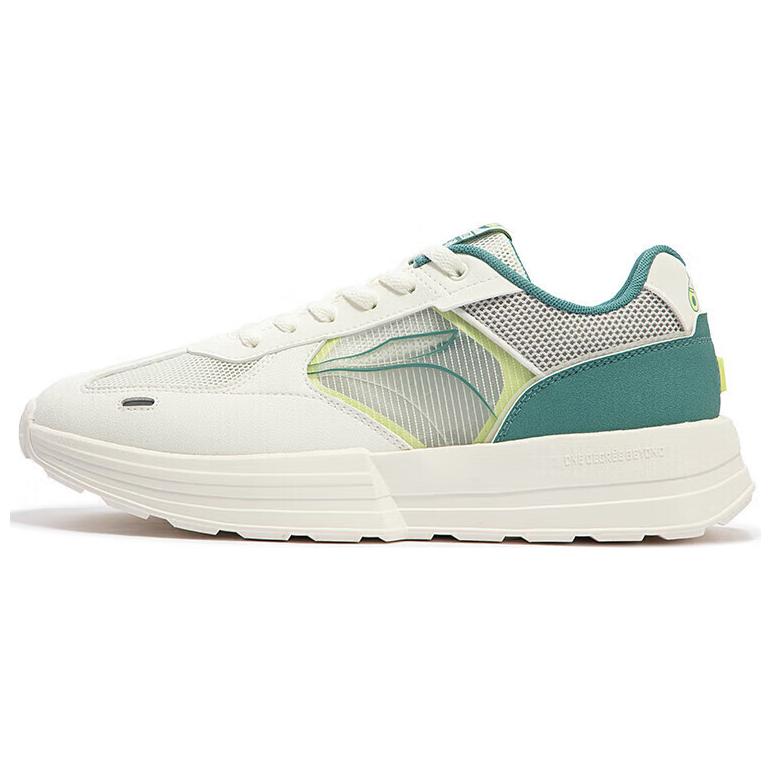 

Дышащие и легкие низкие повседневные кроссовки мужские бело-зеленые 361°