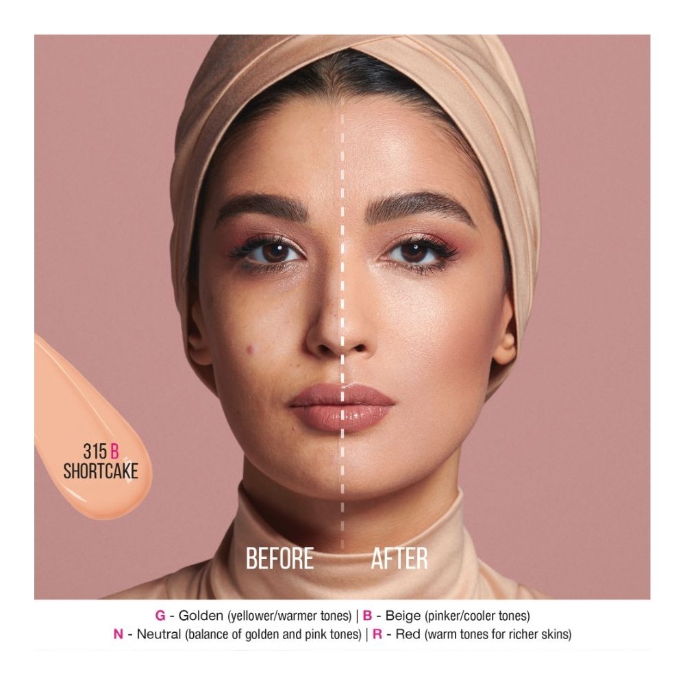 Маска для лица Huda Beauty — Тональный #Fauxfilter luminous matte foundation , nr. 315b, 35 мл — фото 4