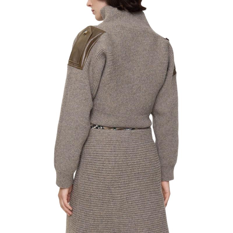 Свитер Burberry женский водолазка Heather Gray — фото 4