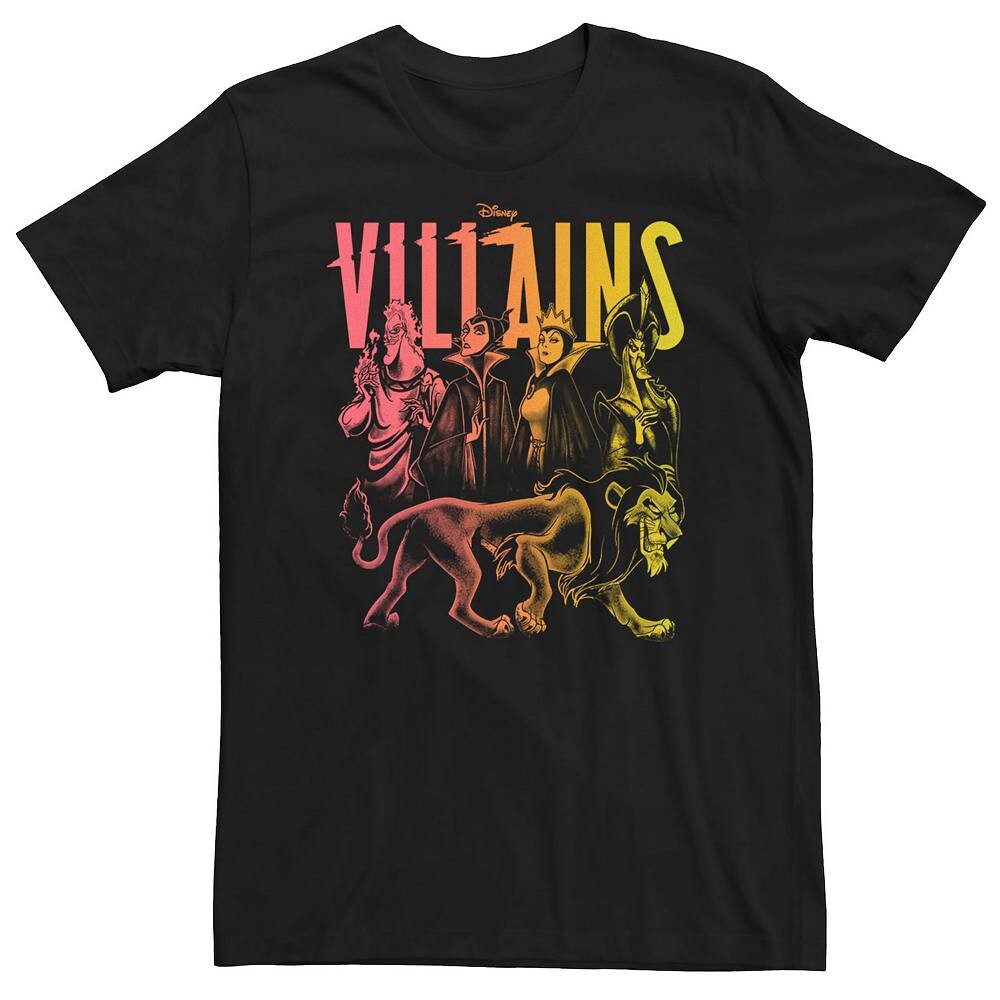 

Футболка Big & Tall Disney's Villains Lineup Licensed Character, черный
