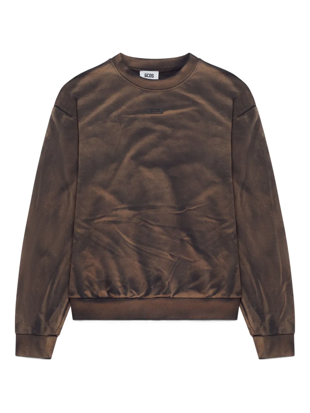 

Свитшот с тай-дай принтом Gcds, серый