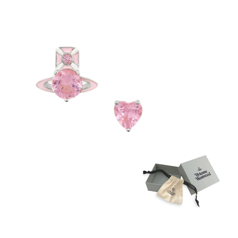 

Vivienne Westwood Серьги-гвоздики из латуни Women's Pink