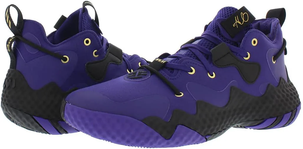 Мужские кроссовки Adidas Harden Vol 6, фиолетовый/черный/золотой — фото 4