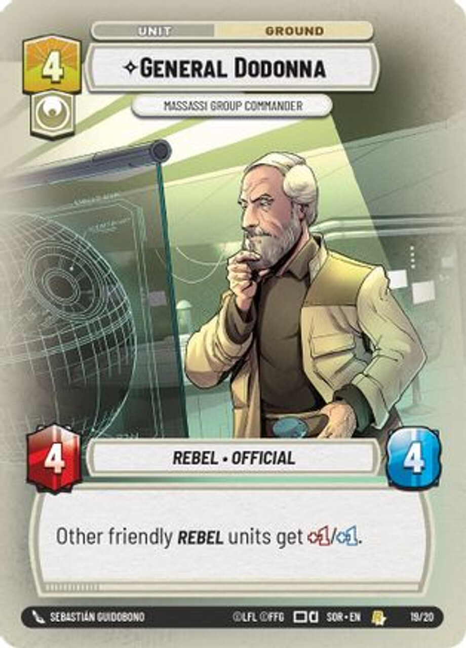 

Карточная игра General Dodonna - Massassi Group Commander (19/20) - Weekly Play Promos