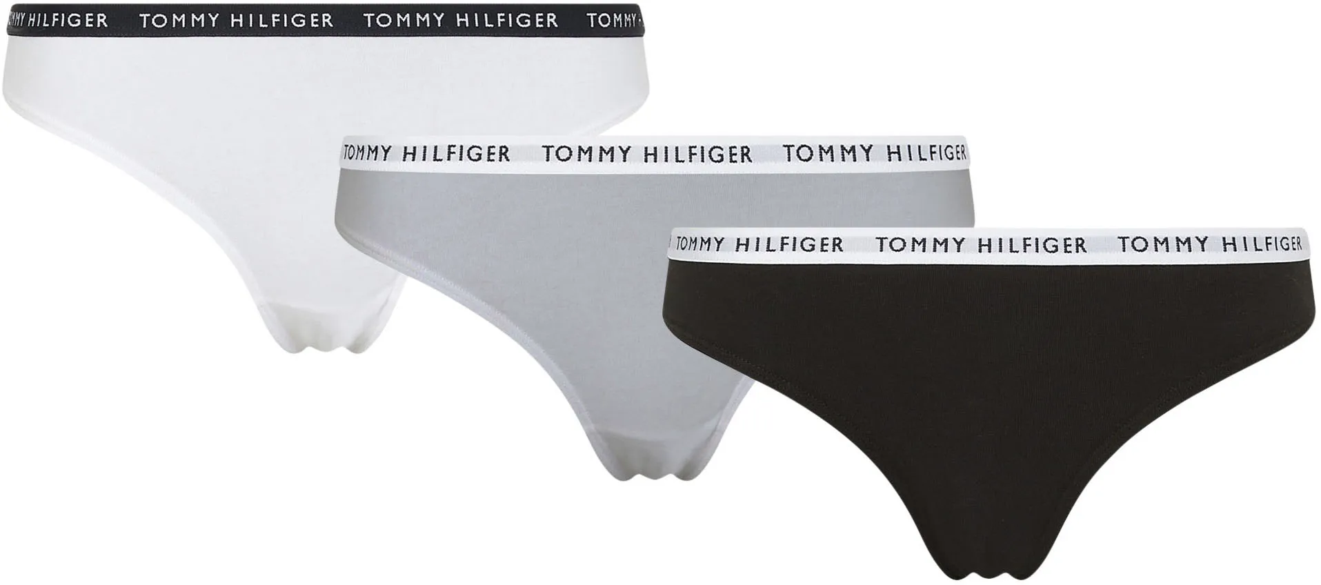 

Трусики бикини Tommy Hilfiger Underwear (3 шт.), с узкими манжетами с логотипом, белый