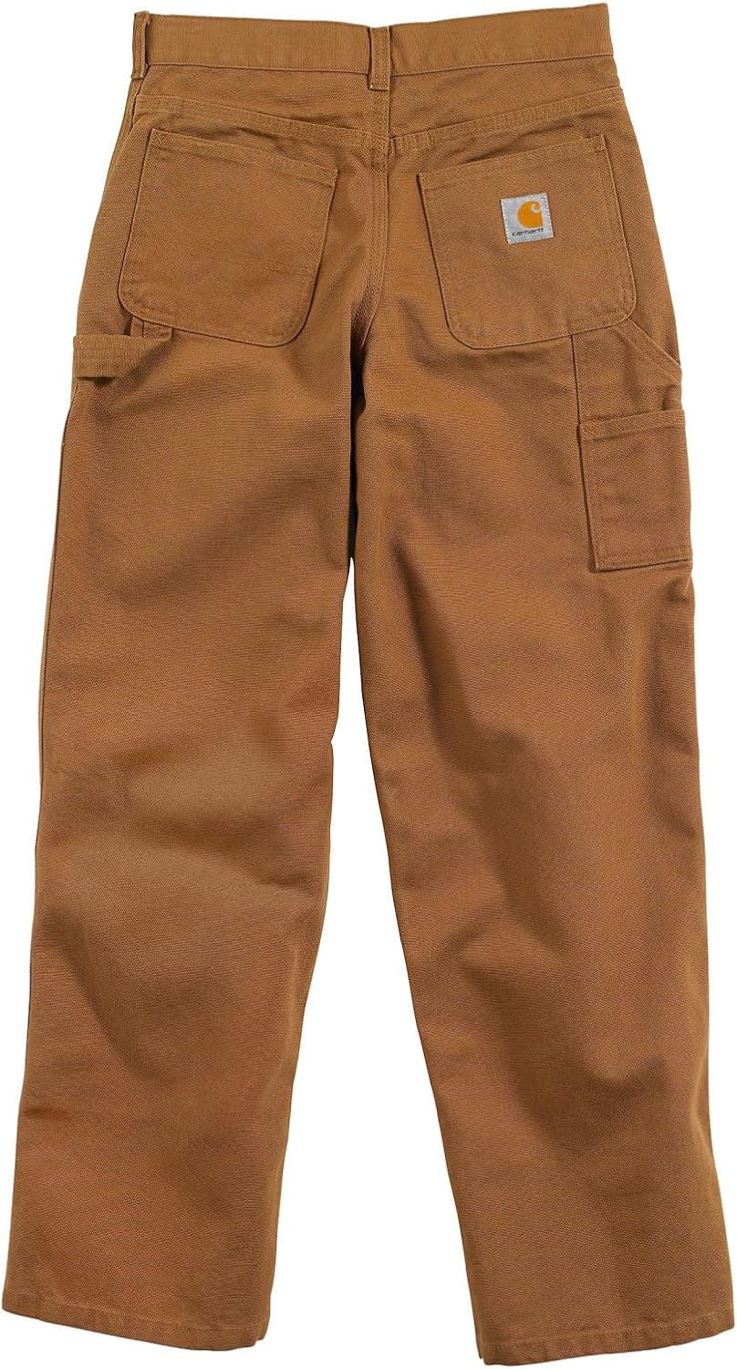 Джинсы Carhartt Boys свободного кроя, практичные, расклешенные, Carhartt Brown — фото 2