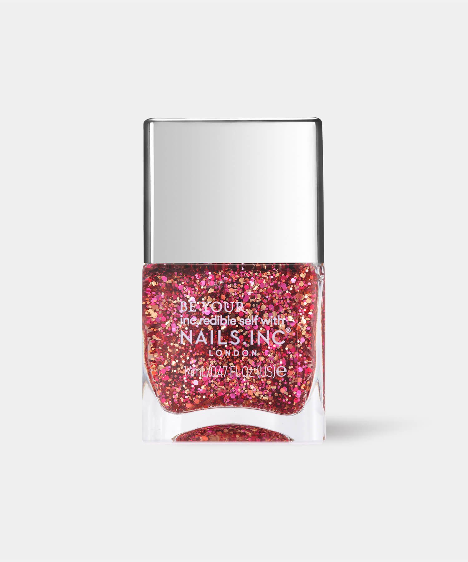 Лак для ногтей Сверкающая супер-пайеточная Nails Inc, Red