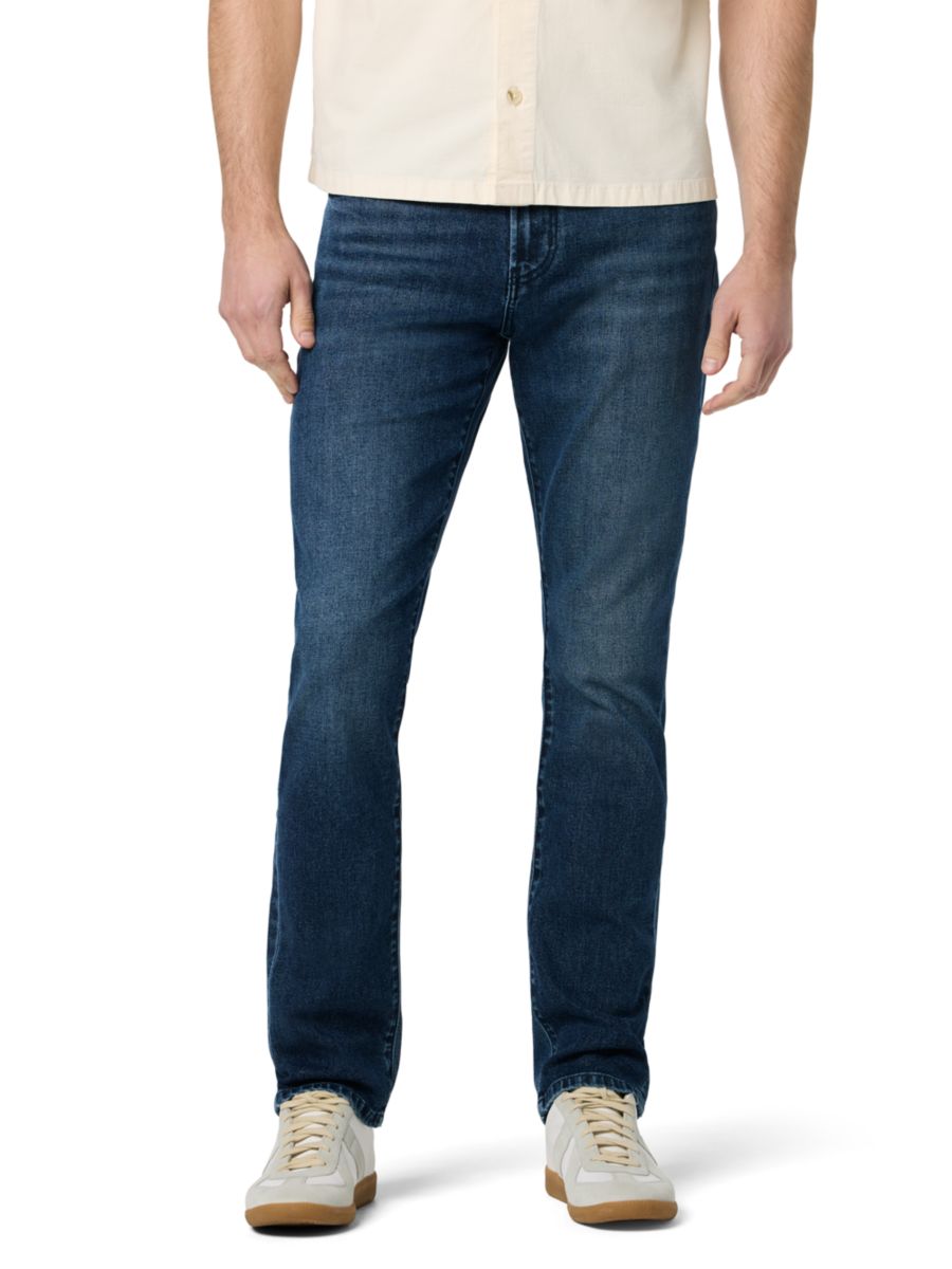 

Узкие прямые джинсы из эластичного денима Hudson Jeans, цвет Waterloo