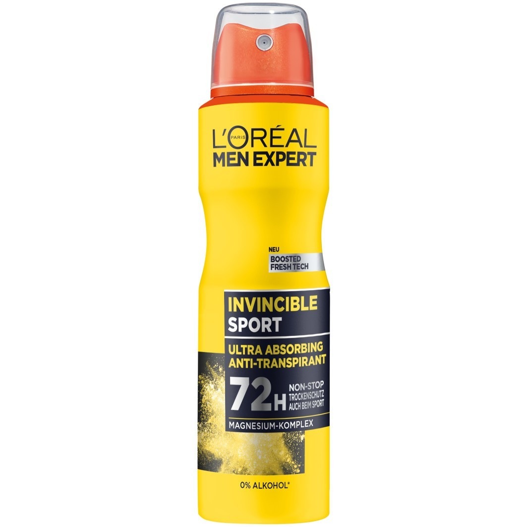 

Дезодорант invincible sport 72h anti-transpirant ultra absorbing L Oreal Men Expert, объем 150 мл
