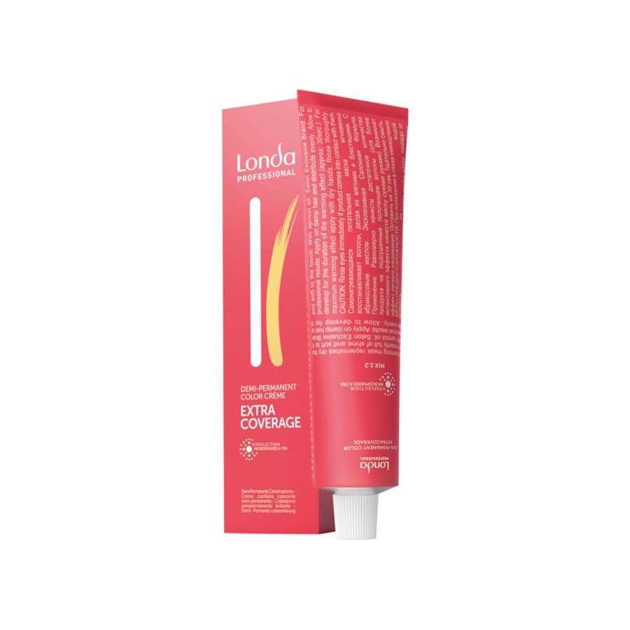 

Краска для волос Londa Professional Extra Coverage, 4/07 Mittelbraun Natur Braun / 60 ml