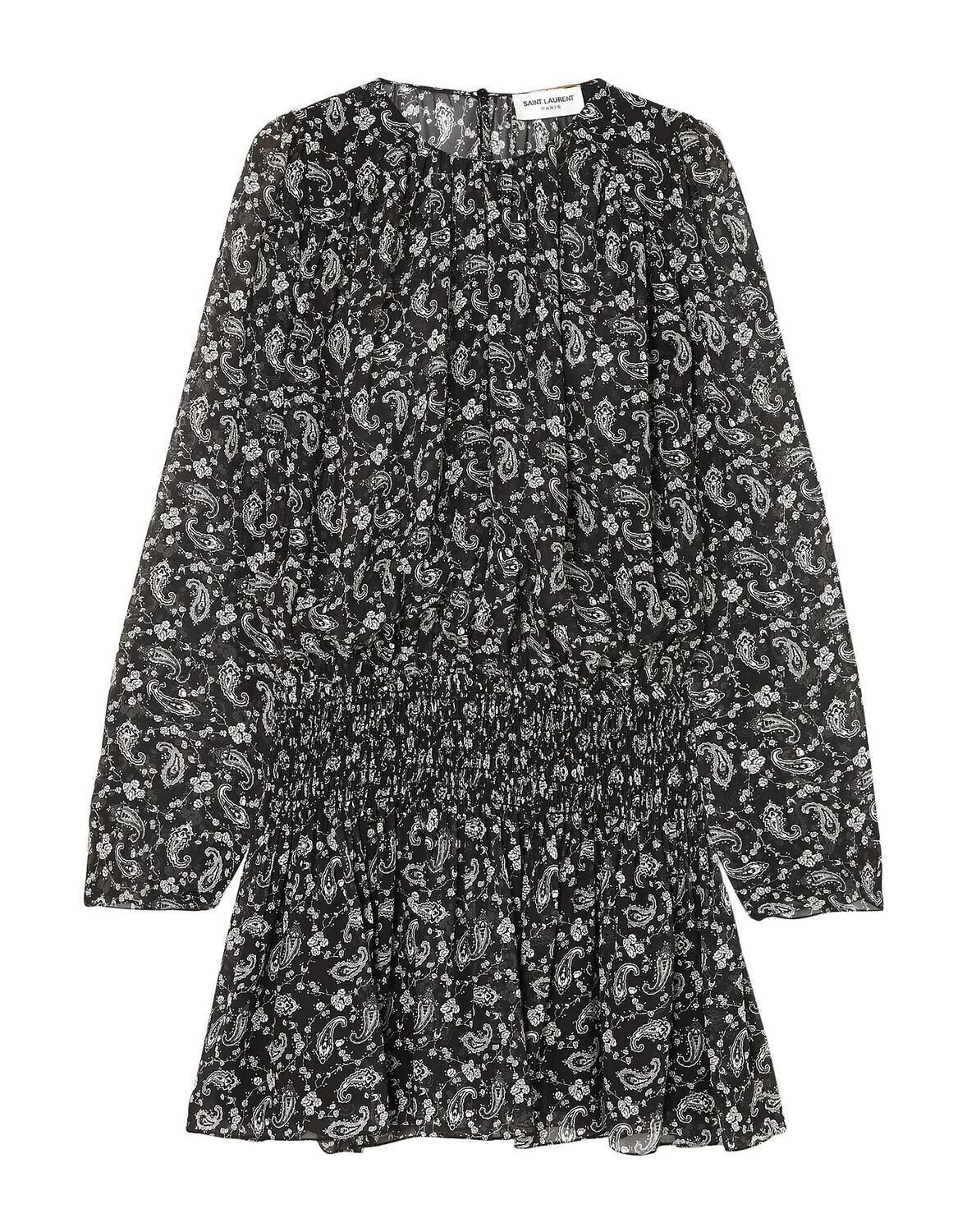 

Мини-платье Saint Laurent, черный