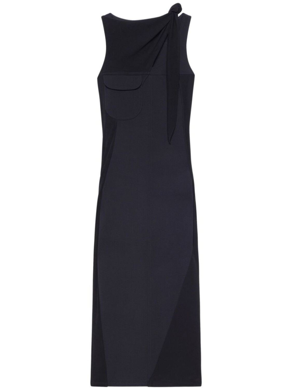 

Courrèges платье миди Drapé, черный