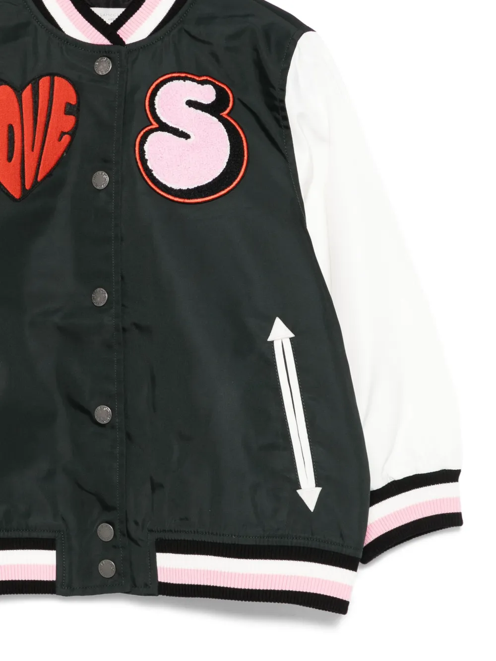Бомбер Love Stella Mccartney Kids, черный — фото 3